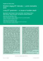 prikaz prve stranice dokumenta Sindrom dugog QT intervala — uzrok iznenadne  smrti