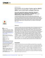 prikaz prve stranice dokumenta Association of circadian rhythm genes ARNTL/BMAL1 and CLOCK with multiple sclerosis