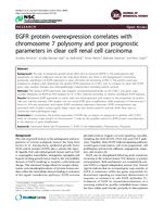 prikaz prve stranice dokumenta EGFR protein overexpression correlates with chromosome 7 polysomy and poor prognostic parameters in clear cell renal cell carcinoma