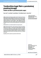 prikaz prve stranice dokumenta Trombocitima bogat fibrin u parodontnoj plastičnoj kirurgiji