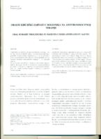 prikaz prve stranice dokumenta Oralni kirurški zahvati u bolesnika na antitrombocitnoj terapiji