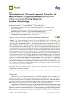 prikaz prve stranice dokumenta Optimization of Ultrasonic-Assisted Extraction of Major Phenolic Compounds from Olive Leaves (Olea europaea L.) Using Response Surface Methodology