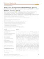 prikaz prve stranice dokumenta Phase 1-3 of the cross-cultural development of an EORTC questionnaire for the assessment of sexual health in cancer patients: the EORTC SHQ-22