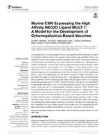 prikaz prve stranice dokumenta Murine CMV Expressing the High Affinity NKG2D Ligand MULT-1: A Model for the Development of Cytomegalovirus-Based Vaccines