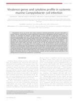 prikaz prve stranice dokumenta Virulence genes and cytokine profile in systemic murine                                          infection