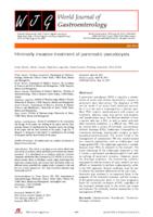 prikaz prve stranice dokumenta Minimally invasive treatment of pancreatic pseudocysts