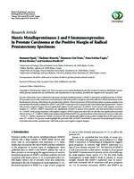 prikaz prve stranice dokumenta Matrix Metalloproteinases 2 and 9 Immunoexpression in Prostate Carcinoma at the Positive Margin of Radical Prostatectomy Specimens