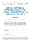 prikaz prve stranice dokumenta Center for antibody production Rijeka (Capri)- towards a new resource for antibody-based tools