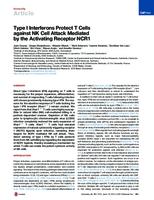 prikaz prve stranice dokumenta Type I Interferons Protect T Cells against NK Cell Attack Mediated by the Activating Receptor NCR1