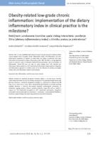 prikaz prve stranice dokumenta Obesity-related low-grade chronic inflammation: implementation of the dietary inflammatory index in clinical practice is the milestone?