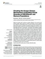 prikaz prve stranice dokumenta Cheating the Hunger Games; Mechanisms Controlling Clonal Diversity of CD8 Effector and Memory Populations
