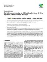 prikaz prve stranice dokumenta The Relevance of Assessing the Cell Proliferation Factor Ki-67 in Squamous Cell Carcinoma of the Larynx
