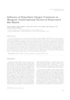 prikaz prve stranice dokumenta Influence of Hyperbaric Oxygen Treatment on Myogenic Transcriptional Factors of Denervated Rat Muscle
