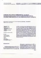 prikaz prve stranice dokumenta CHRONIC RELAPSING EXPERIMENTAL ALLERGIC ENCEPHALOMYELITIS IN  RATS: CLINICOPATHOLOGICAL COURSE, SOME GENETICAL AND  IMMUNOLOGICAL ASPECTS