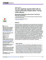 prikaz prve stranice dokumenta NK cells negatively regulate CD8 T cells via natural cytotoxicity receptor (NCR) 1 during LCMV infection