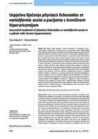 prikaz prve stranice dokumenta Uspješno liječenje pityriasis lichenoides et varioliformis acuta u pacijenta s kroničnom hiperuricemijom
