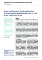 prikaz prve stranice dokumenta Keratoconus Progression Classification One Year After Performed Crosslinking Method Based on ABCD Keratoconus Grading System