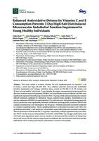 prikaz prve stranice dokumenta Enhanced antioxidative defense by vitamins C  and E consumption prevents 7-day high-salt  diet-induced microvascular endothelial function  impairment in young healthy individuals