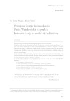 prikaz prve stranice dokumenta Primjena teorije komunikacije Paula Watzlawicka na praksu komuniciranja u medicini i zdravstvu