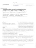 prikaz prve stranice dokumenta Metallothioneins I/II Expression in Rat Strains with Genetically Different Susceptibility to Experimental Autoimmune Encephalomyelitis