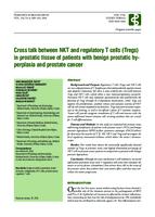 prikaz prve stranice dokumenta Cross talk between NKT and regulatory T cells (Tregs) in prostatic tissue of patients with benign prostatic hyperplasia and prostate cancer
