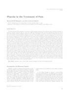 prikaz prve stranice dokumenta Placebo in the Treatment of Pain