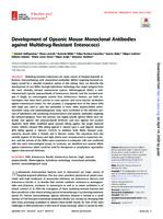 prikaz prve stranice dokumenta Development of Opsonic Mouse Monoclonal Antibodies against Multidrug-Resistant Enterococci