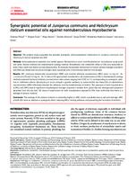 prikaz prve stranice dokumenta Synergistic potential of Juniperus communis and Helichrysum italicum essential oils against nontuberculous mycobacteria