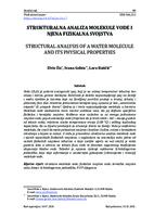 prikaz prve stranice dokumenta Structural Analysis of a Water Molecule and Its Physical Properties