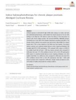 prikaz prve stranice dokumenta Indoor balneophototherapy for chronic plaque psoriasis: Abridged Cochrane Review