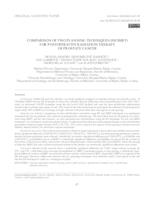prikaz prve stranice dokumenta Comparison of two planning techniques (FiF/IMRT) for postoperative radiation therapy of prostate cancer