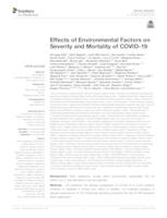 prikaz prve stranice dokumenta Effects of Environmental Factors on Severity and Mortality of COVID-19
