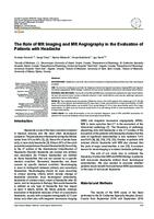prikaz prve stranice dokumenta The Role of MR Imaging and MR Angiography in the Evaluation of Patients with Headache