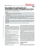 prikaz prve stranice dokumenta New insights into erythropoietin and erythropoietin receptor in laryngeal cancer tissue