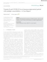 prikaz prve stranice dokumenta Vitamin D and COVID‐19 in an immunocompromised patient with multiple comorbidities—A Case Report