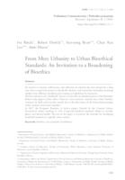 prikaz prve stranice dokumenta From mere urbanity to urban bioethical standards