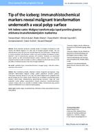 prikaz prve stranice dokumenta Tip of the iceberg: Immunohistochemical markers reveal malignant transformation underneath a vocal polyp surface