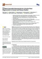 prikaz prve stranice dokumenta Synthetic Injectable Biomaterials for Alveolar Bone Regeneration in Animal and Human Studies