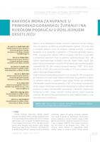 prikaz prve stranice dokumenta Kakvoća mora za kupanje u Primorsko-goranskoj županiji i na riječkom području u posljednjem desetljeću
