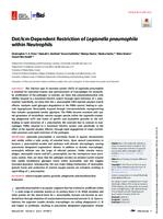 prikaz prve stranice dokumenta Dot/Icm-Dependent Restriction of Legionella pneumophila within Neutrophils