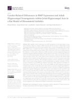 prikaz prve stranice dokumenta Gender-Related Differences in BMP Expression and  Adult Hippocampal Neurogenesis within Joint- Hippocampal Axis in a Rat Model of Rheumatoid  Arthritis