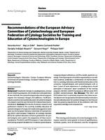 prikaz prve stranice dokumenta Recommendations of the European Advisory Committee of Cytotechnology and European Federation of Cytology Societies for Training and Education of Cytotechnologists in Europe