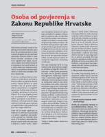 prikaz prve stranice dokumenta Osoba od povjerenja u Zakonu Republike Hrvatske