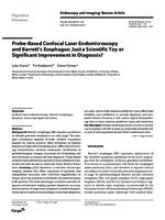 prikaz prve stranice dokumenta Probe-Based Confocal Laser Endomicroscopy and Barrett’s Esophagus: Just a Scientific Toy or Significant Improvement in Diagnosis?