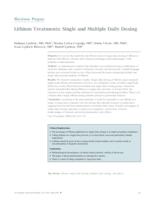 prikaz prve stranice dokumenta Lithium Treatments: Single and Multiple Daily Dosing