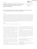 prikaz prve stranice dokumenta Inhalation Aerosol Therapy in the Treatment of Chronic Rhinosinusitis: A Prospective Randomized Study