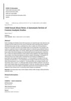 prikaz prve stranice dokumenta Child Sexual Abuse News: A Systematic Review of  Content Analysis Studies