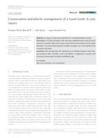 prikaz prve stranice dokumenta Conservative endodontic management of a fused tooth: A case  report