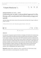 prikaz prve stranice dokumenta Continuing war on pain: a personalized approach to the therapy with nonsteroidal anti- inflammatory drugs and opioids