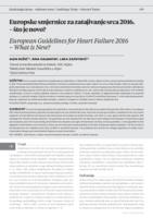 prikaz prve stranice dokumenta Europske smjernice za zatajivanje srca 2016. – što je novo?